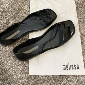 MELISSA Original Jelly Flats, BLACK size US 8